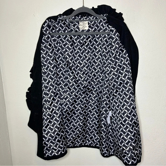 Tulle (Anthropologie) Black Wool Blend Jacket Size Medium - Picture 8 of 8